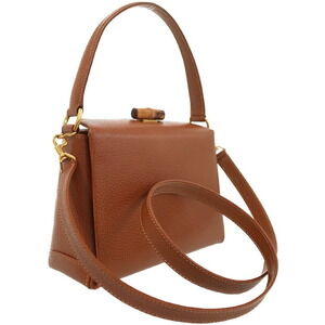 Gucci handle signature top Bamboo Brown bamboo handbag
